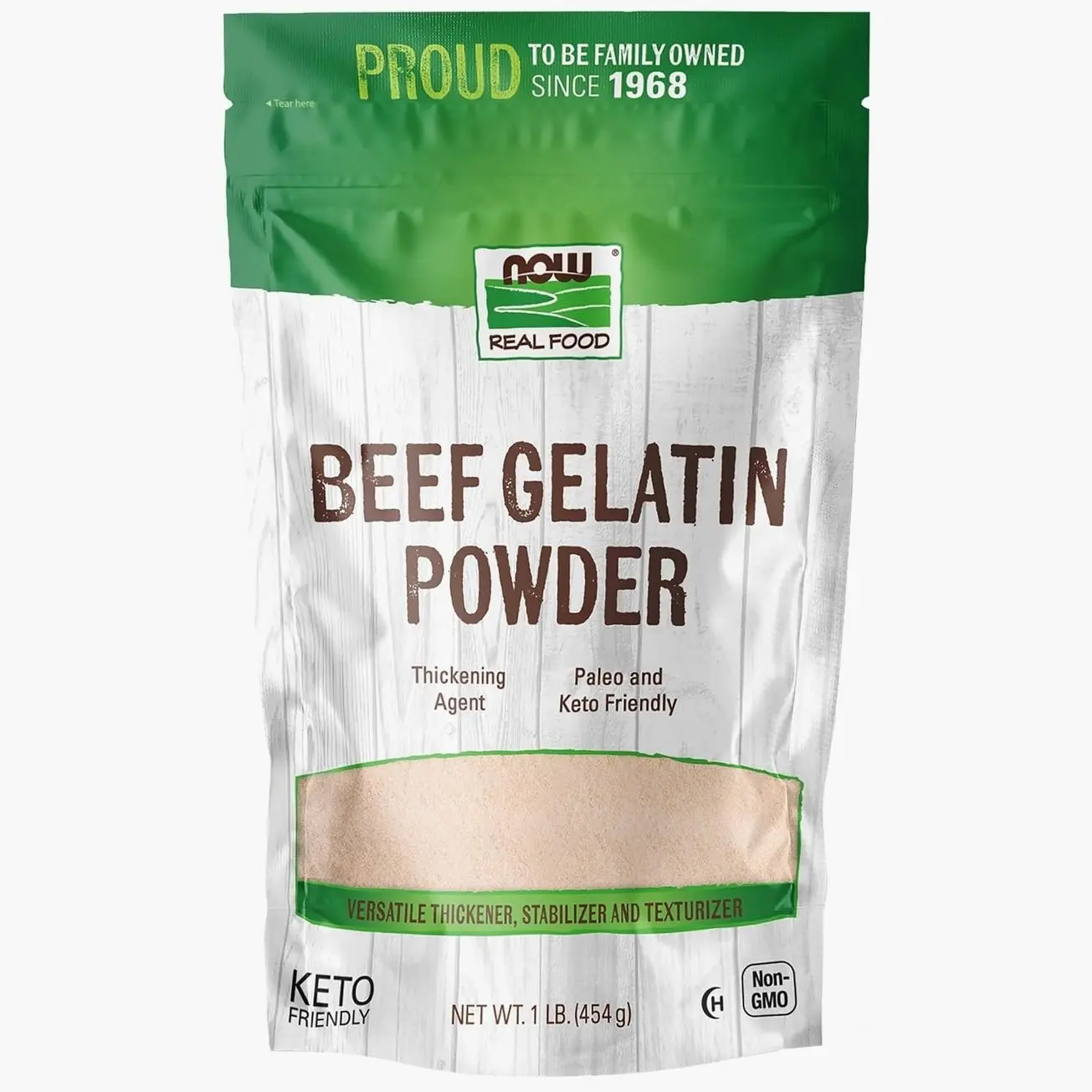 NOW Foods, Beef Gelatin Powder, Natural Thickening Agent, Source of Protein, 1-Pound (Packaging May Vary)