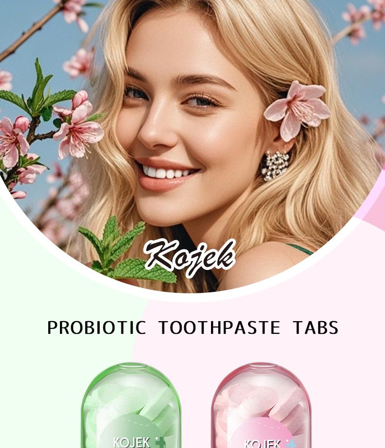 KOJEK Solid Toothpaste – Fluoride-Free, Eco-Friendly, Portable, Long-Lasting Fresh Breath | Natural Oral Care