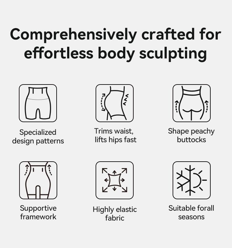 [2-Pack Anti-Gravity Shaping Pants ] Kakapeople Women's Tummy Control Butt-Lifting Shapewear, Sexy and Comfortable High-Waist Body Sculpting Garment Womenswear Compression