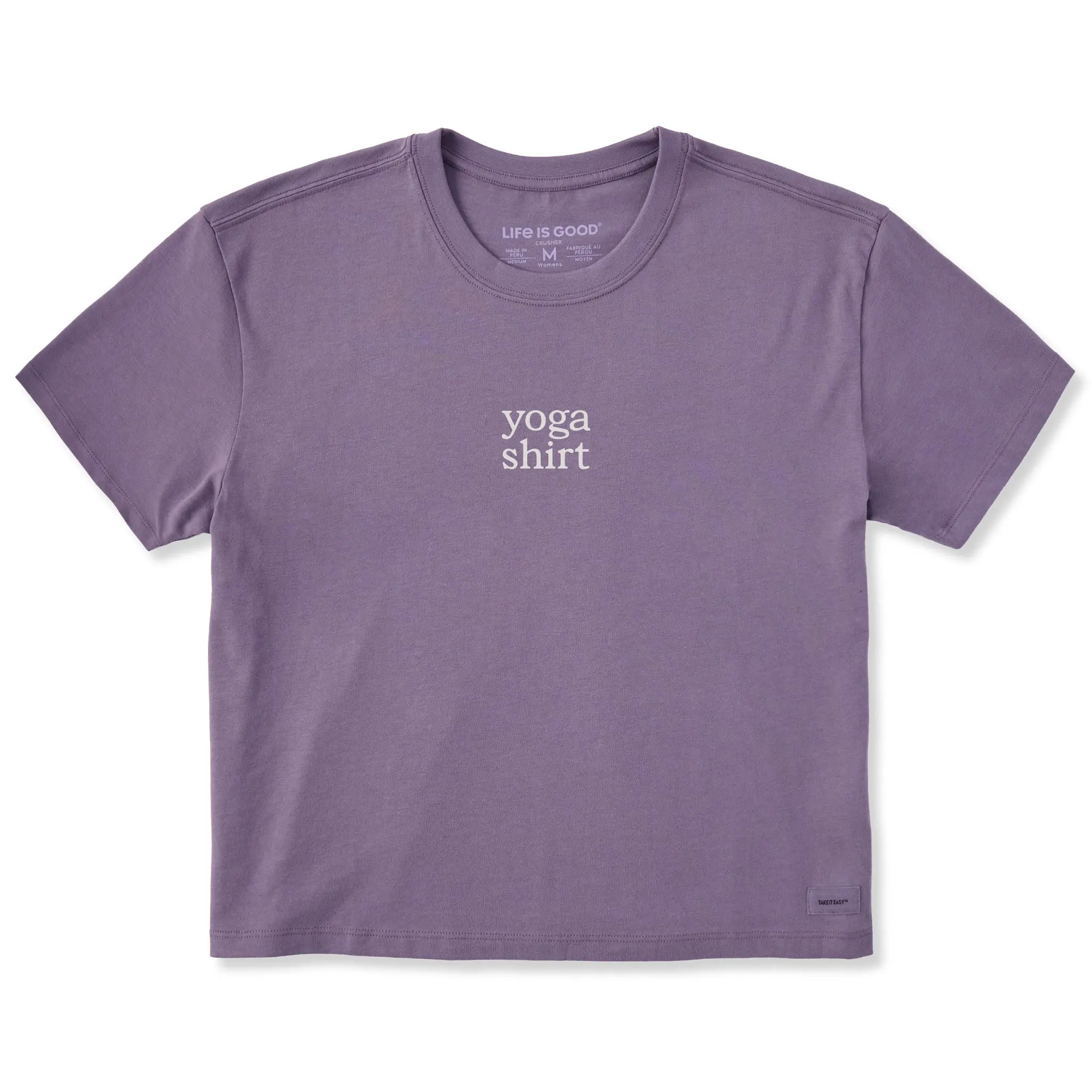 Women's yoga shirt Short Sleeve Crusher Boxy Tee