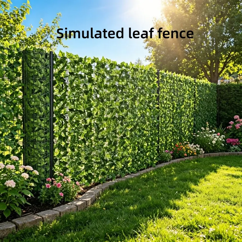 Artificial Ivy Privacy Fence Screen, 1m X 3m Adjustable Fake Hedge Decorative Decor, High-Density Leaves, Garden Patio Cover, Wedding Background Wall, Garden Fencing Panel, Garden Supplies