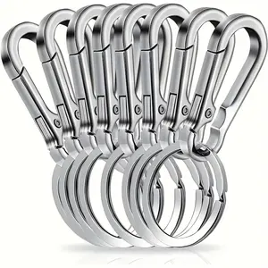 [8pcs Zinc Alloy Keychain] 4/8pcs Durable Zinc Alloy Keychain Set | Portable and Storage Pouch, Vintage Black, Men's Fashion, No Tassel, for Men