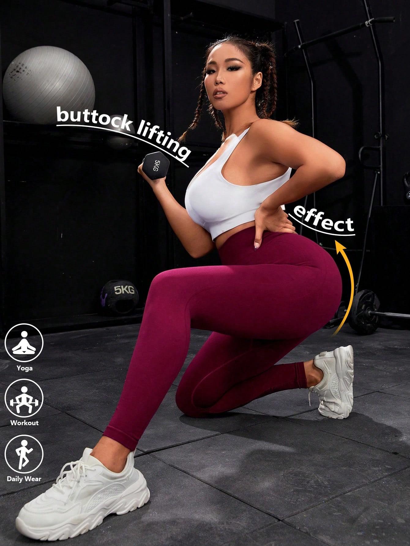 SUOVADUN CK002 Women's High-Waist Seamless Yoga Leggings Quick Dry, Stretchy Activewear Pants for Fitness Workout Casual Attire Athletic Stretchable Athleisure Style Bottoms