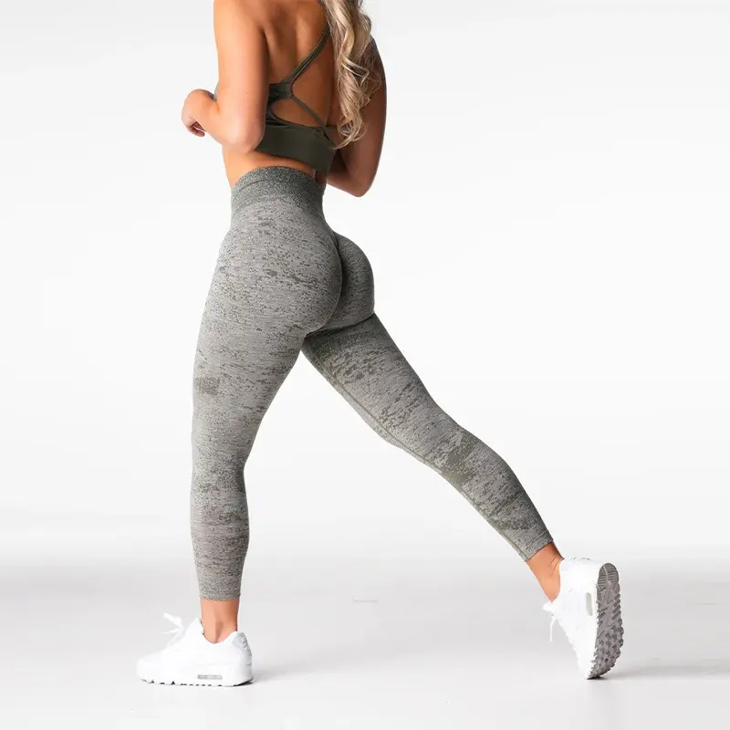 Digital Women's Seamless Gym Leggings, Stretch Workout Tights for Fitness & Yoga