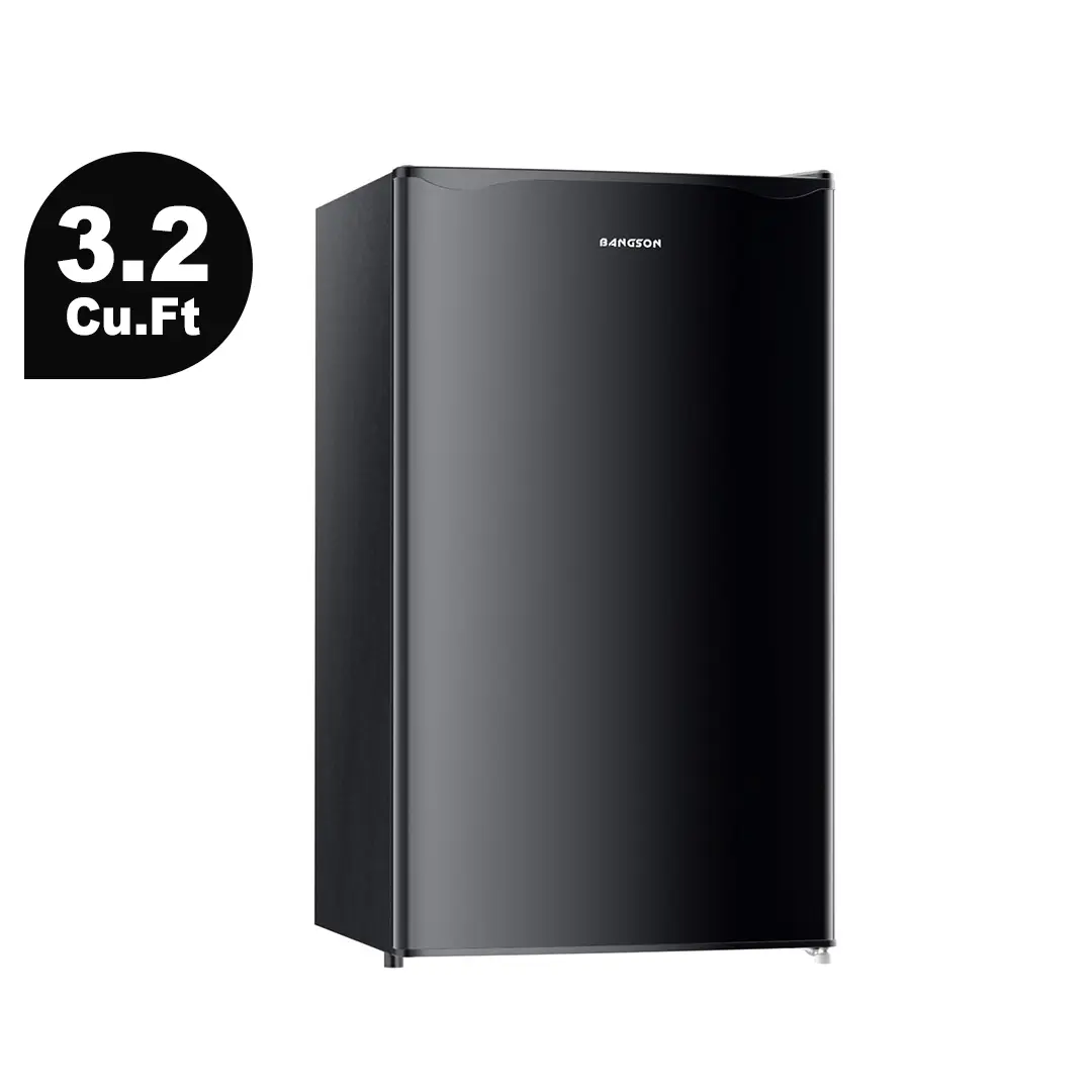 BANGSON 3.2 Cu.ft White Double-Compartment Single-Door Mini Fridge - Dual-Zone Built-in Freezer, Energy-Saving Cooler Mini Fridge, Low-Noise, Cooling Control Thermostat, Compact Household Refrigerator, White Fridge, Double-Compartment Mini Fridges tiktoks