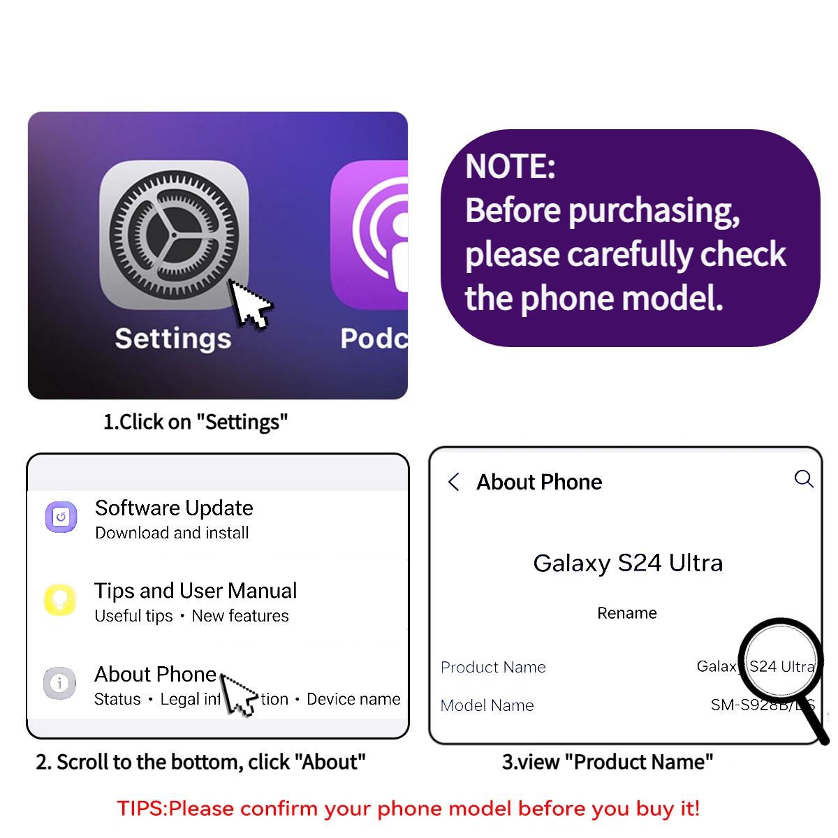 [Free!!Ship!] Slide Camera Lens Protective Case for Samsung Galaxy S25 Ultra S24 S23 S22 S21 Mag Safe 360 Degree Ring Kickstand Shockproof Phone Cover