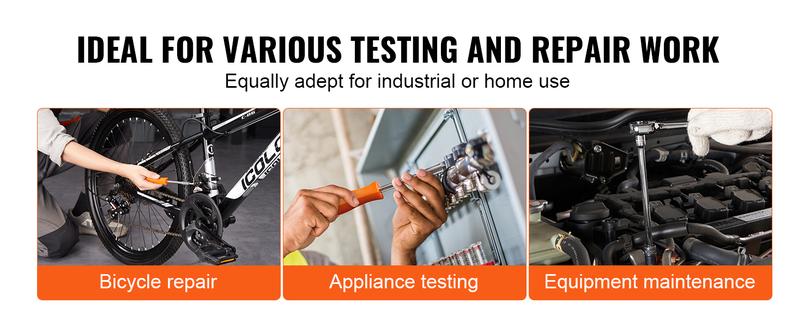 VEVOR Socket Set,  1/4 Inch Drive Socket and Ratchet Set, 6-Point Socket Opening, 54 Pieces Tool Set SAE and Metric, Deep and Standard Sockets, 5/32-9/16 in, 4-14 mm, with Accessories, Storage Case