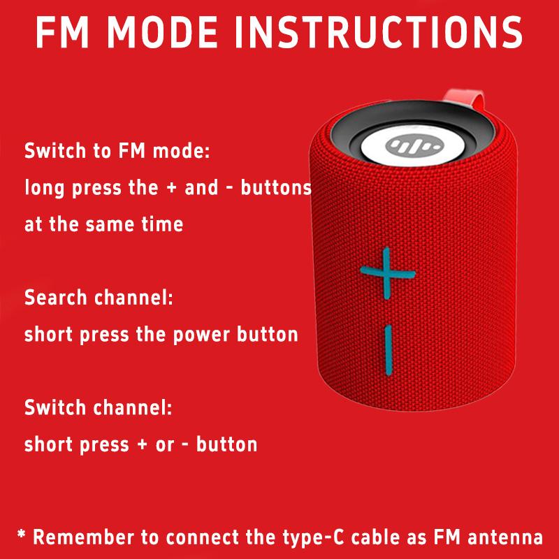 Black Friday 2-in-1 Wireless Speaker Magnetic Speaker Bluetooth Speaker FM Radio Aux Input Sports Outdoor Duo Sound System TWS Pairing AUX Moud Gift for Child Lovers subwoofer Halloween Christmas