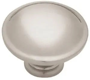 Liberty Hardware P40005V-BSN-C 1.25 in. Diameter- Brushed Satin Nickel- Round Knob