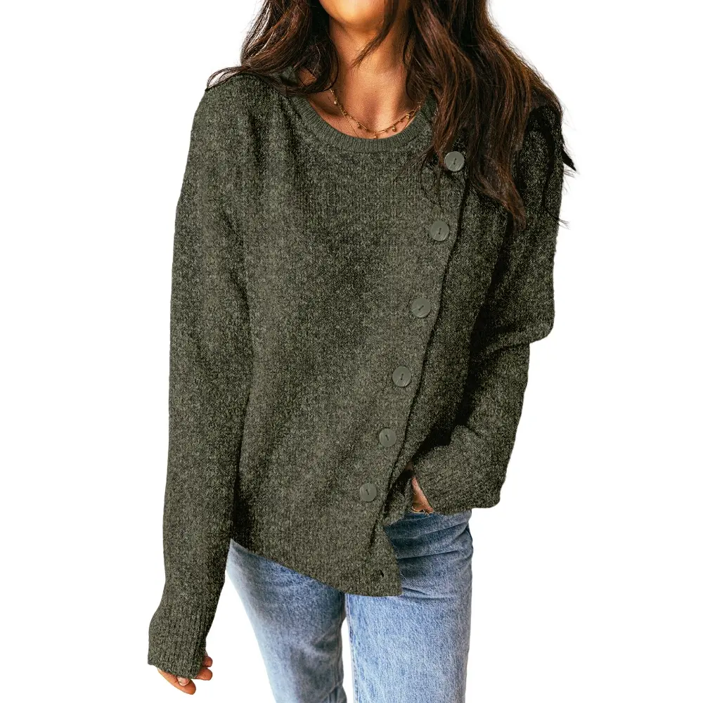 Dokotoo Sweaters for Women Fall Fashion Casual Crewneck Long Sleeve Knit Solid Pullover Sweater Outfits