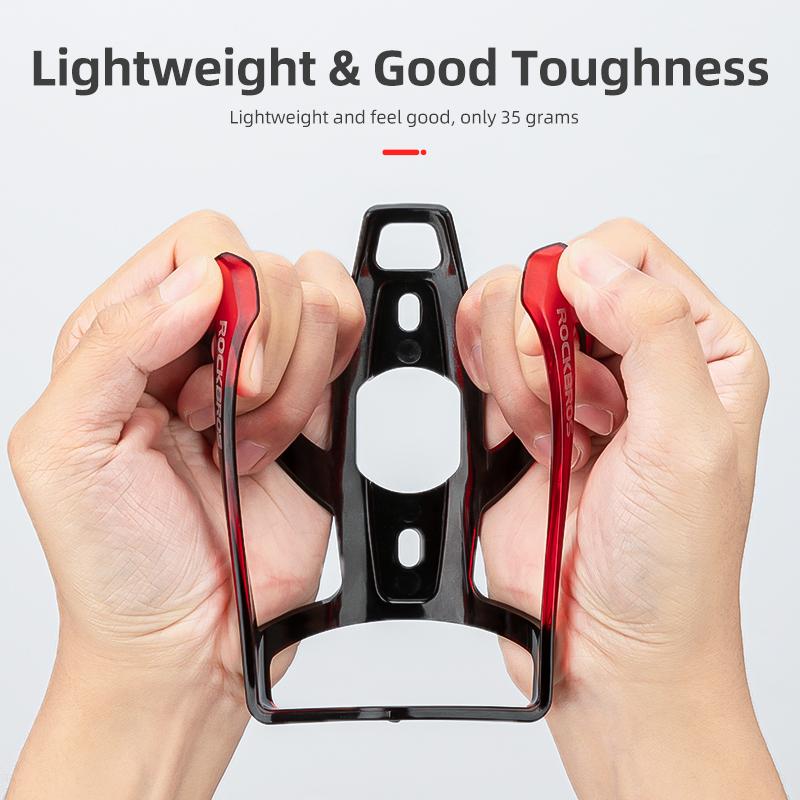 ROCKBROS Bike Water Bottle Holder Ultra-Light Durable Bicycle Bottle Cages with Screws Tool, Universal Bike Cup Holder Rack for Road MTB Bikes