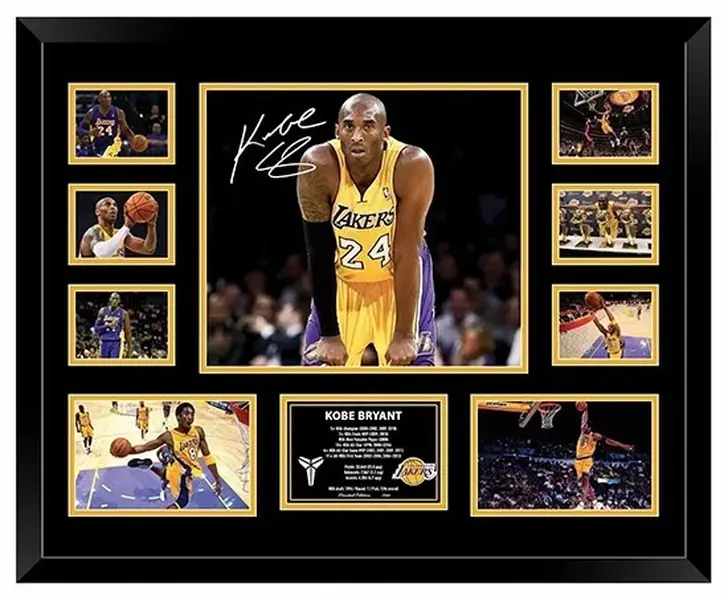 KOBE BRYANT LA LAKERS SIGNED PHOTO LIMITED EDITION FRAMED MEMORABILIA