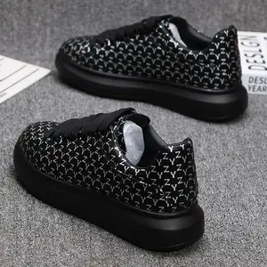 High quality men's sports shoes without shoelaces, women's white shoes, closed sports shoes