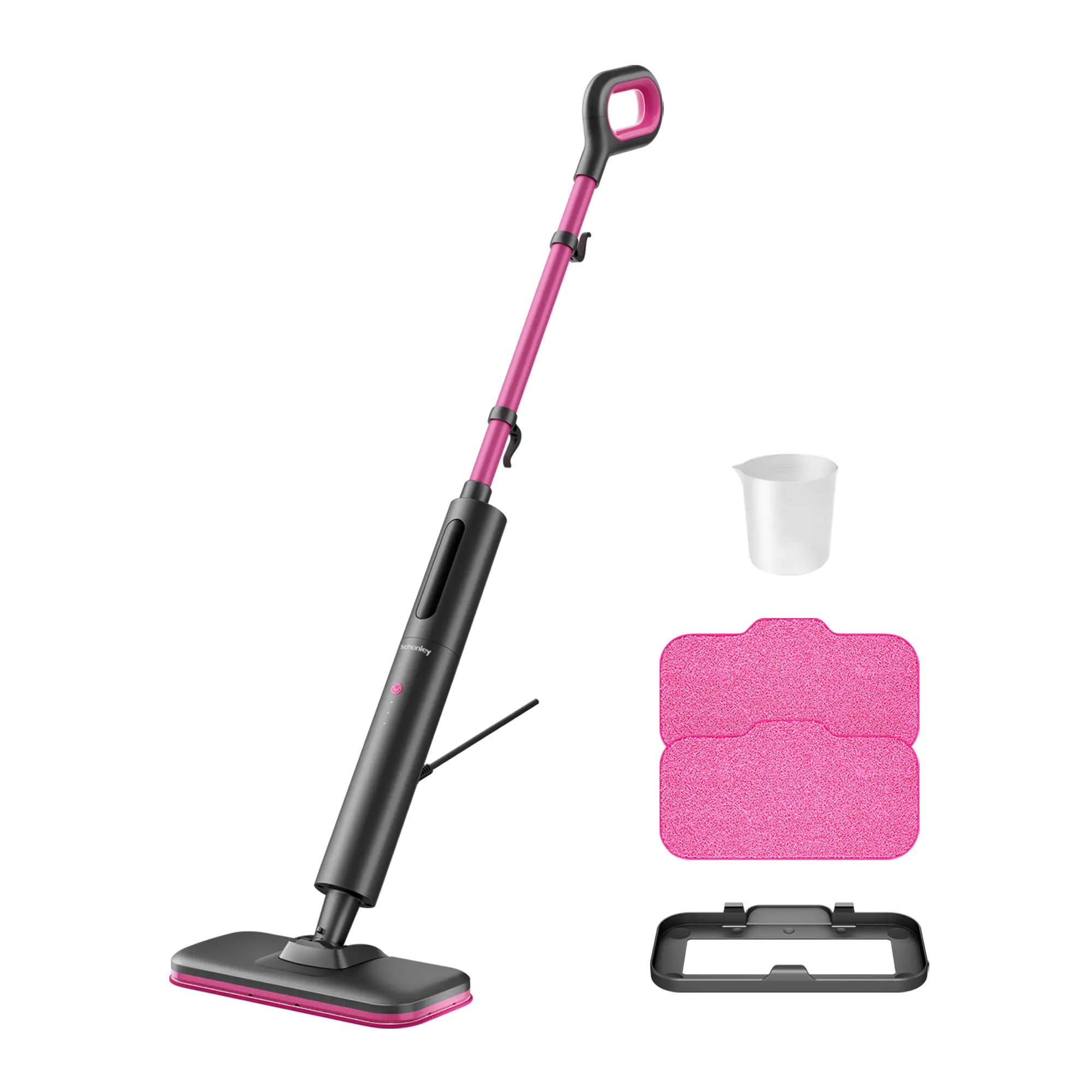 Schenley Pocket Steam Mop Cleaner - High Performance Steam Cleaner with 3 Modes, Heats in 10 Seconds to Clean Sooner, Chemical-Free, Lightweight, Self-Standing, Sleek Design, Washable Pads for Hardwood, Tile, Laminate Floors, Heats In 10 Seconds, Clean So