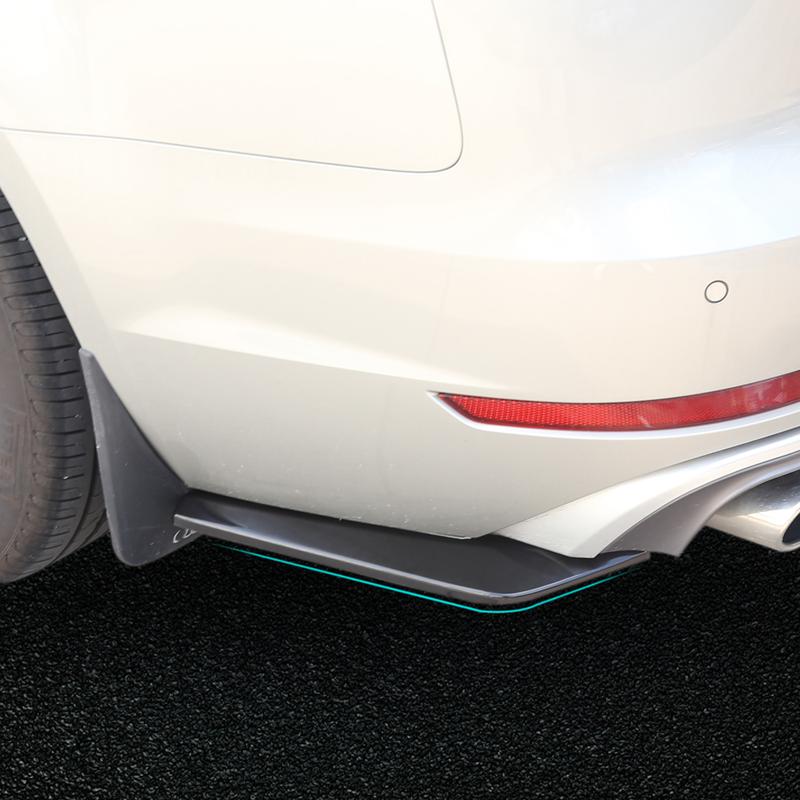 Glossy Front Bumper Lip Kit, Universal Car Bumper Protection Kit - Adjustable 4-Section Front Bumper Lip, Black Chin Spoiler Splitter, Rear Lip & Side Skirt, Easy Install & Durable Design, Fits Honda Toyota Mazda Nissan Ford Mercedes-Benz Hyundai Subaru