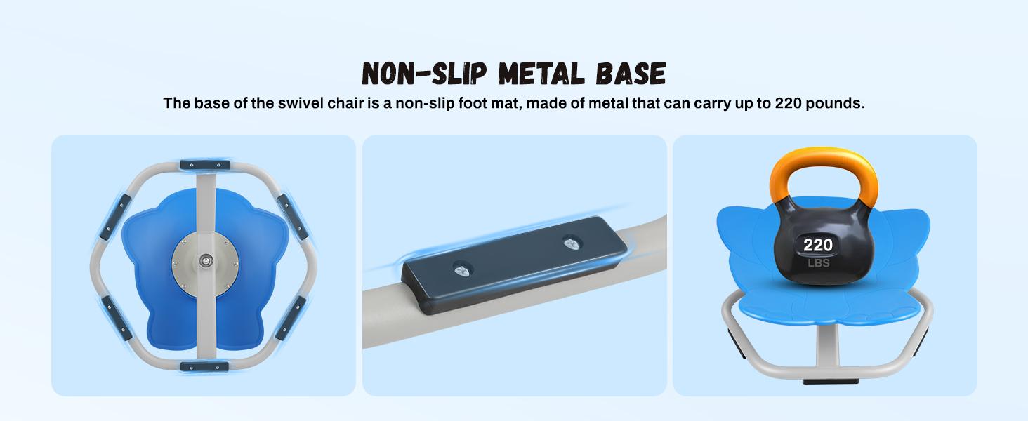 Elephant children's swivel chair, autistic children's swivel chair, training coordination, metal base non-slip indoor and outdoor Stress Relief Toys Fun Furniture