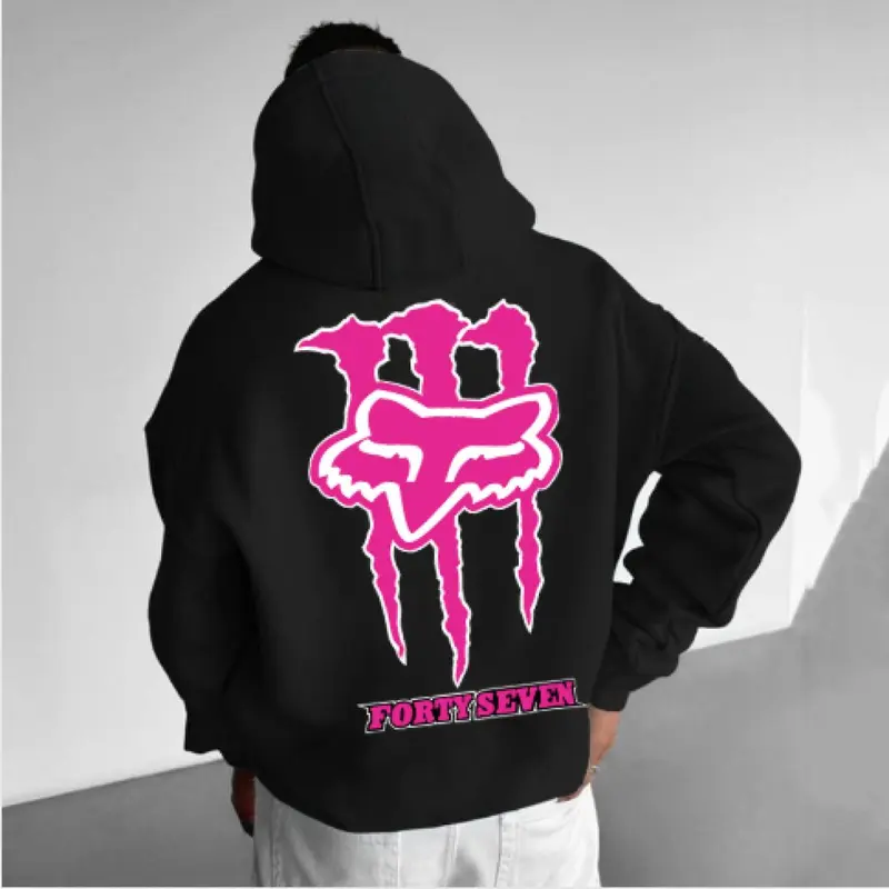 Monster Energy Foxxx Pink Hoodie, Forty Seven Sweatshirt, Friend Gift Birthday TShirt, Friend Group Shirt