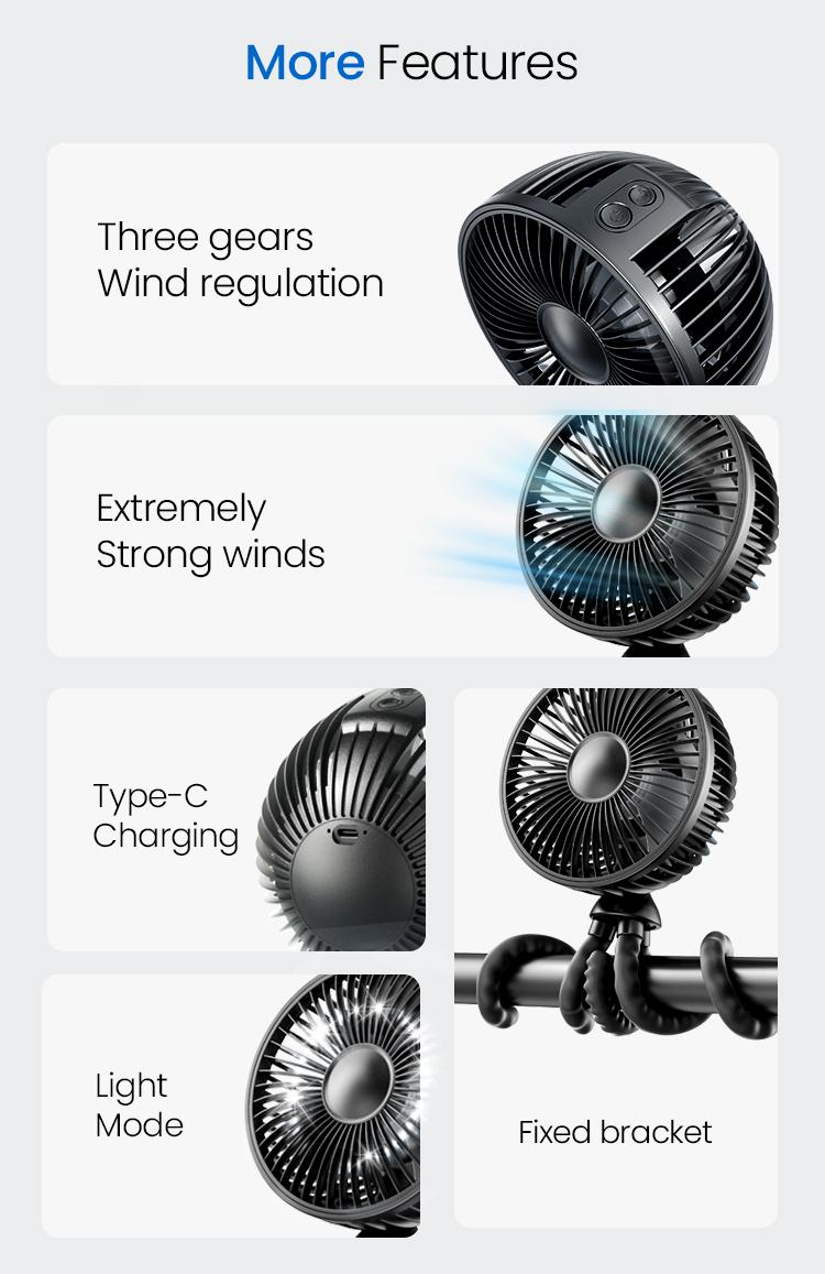 TikTok Shop Black Friday Gaiatop Baby Stroller Fan, Mosquito-Repellent Fan, Octopus Fan-4000mAh Oscillating Portable Fan with Light, 4 Speeds, Battery-Operated, 360° Rotating Tripod, Clip-On for Stroller, Car Seat, Crib, Travel Fans, Tummy Time TikTok Shop Black Friday Gaiatop Baby Stroller Fan, Mosquito-Repellent Fan, Octopus Fan-4000mAh Oscillating Portable Fan with Light, 4 Speeds, Battery-Operated, 360° Rotating Tripod, Clip-On for Stroller, Car Seat, Crib, Travel Fans, Tummy Time