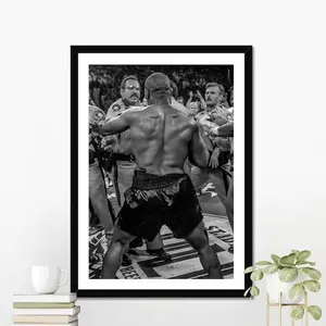 Muhammad Ali Victory Celebration Poster - Inspirational Boxing Champion Wall Art - Retro Sports Success Print - Unframed Studio Decor