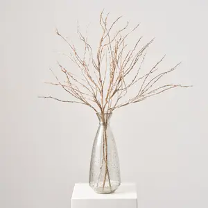 Snow Dusted Wired Twig Faux Holiday Branch Bundle of 3 Stem - 40"