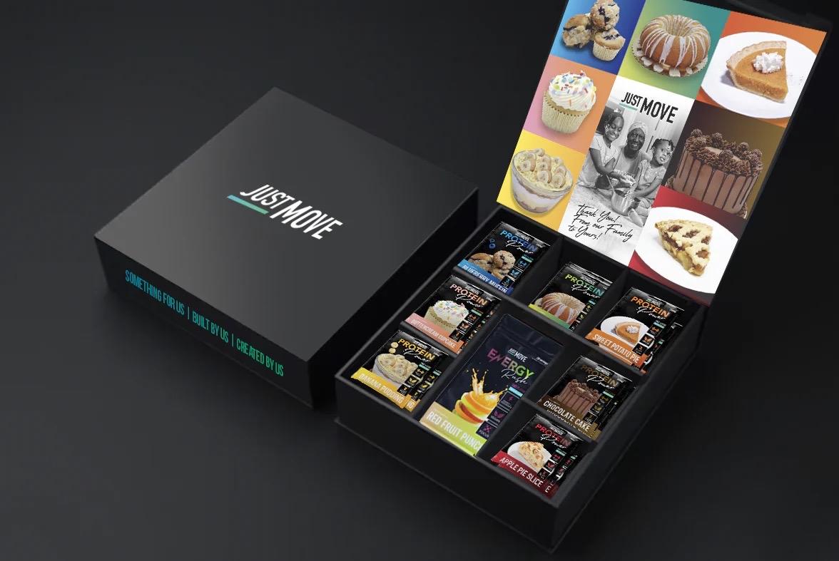 Just Move Protein Variety Box - 21 Protein Packs - 7 Flavors, 1 Pre Workout, Vegan (Plant Based) Organic, Free from Dairy, Soy, Peanut, Gluten, Keto, 20-22g Protein, Low Carb, Zero Sugar, Non GMO, Supplements, Dietary Fitness, Edible