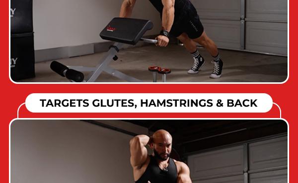 Sunny Health & Fitness Hyperextension Roman Chair, Home Gym Workout Fitness, Back Extension, Abs & Glute Training, Adjustable & Foldable, Ergonomic Pads, Heavy-Duty Frame, 250 lbs Capacity Sunny Health & Fitness Hyperextension Roman Chair, Home Gym Workout Fitness, Back Extension, Abs & Glute Training, Adjustable & Foldable, Ergonomic Pads, Heavy-Duty Frame, 250 lbs Capacity