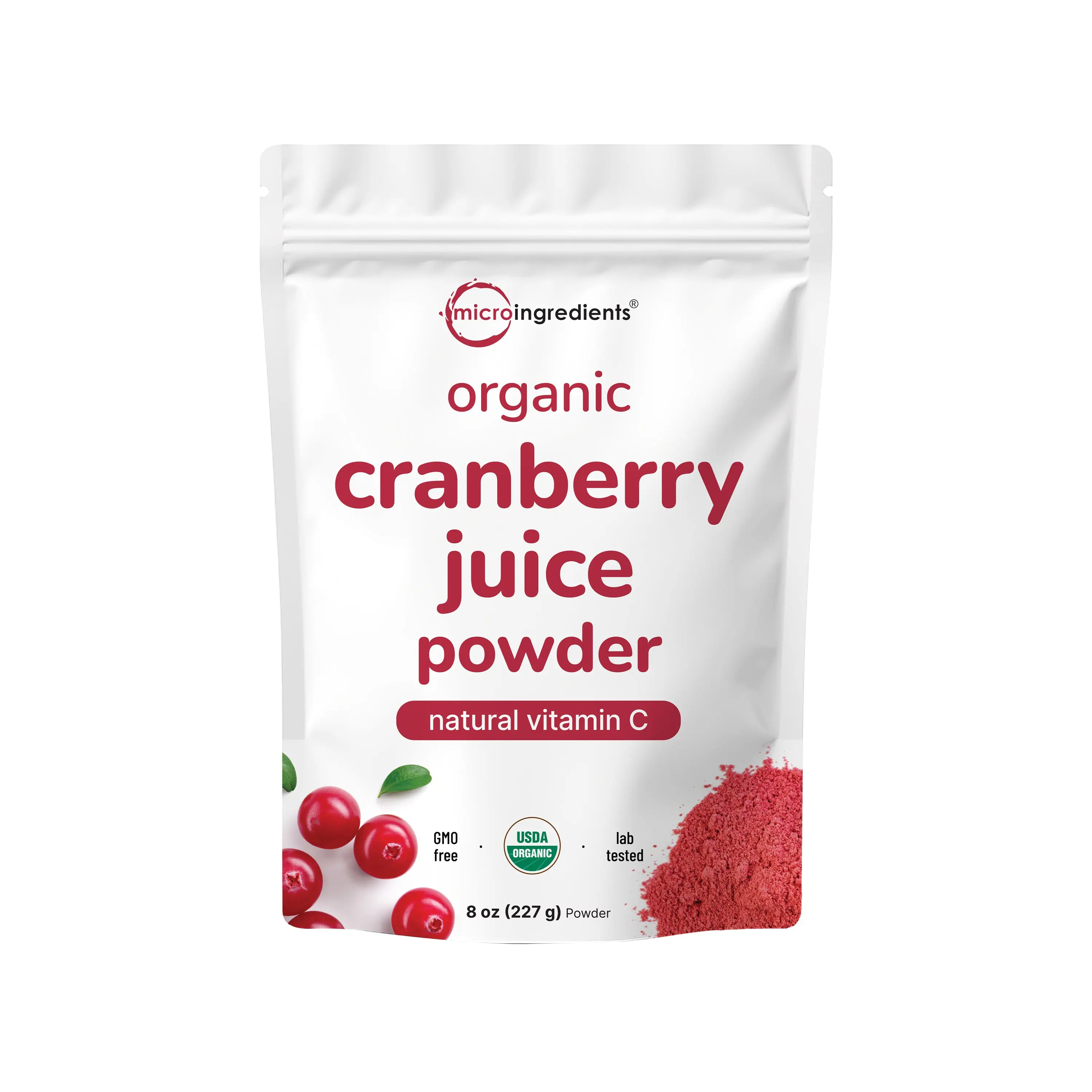 Micro Ingredients Organic Cranberry Juice Powder, 8 Oz Micro Ingredients Organic Cranberry Juice Powder, 8 Oz