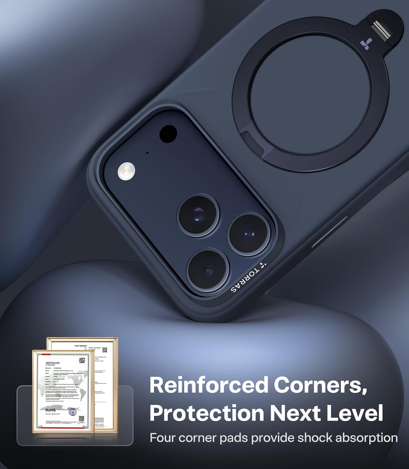 TORRAS OStand Spin Fusion for iPhone 16 Pro Max Case Silicone with Stand, Fit for MagSafe, Camera Control, Liquid Silicone Case, Natural Skin Touch Silky Grip Cozy Hold TORRAS OStand Spin Fusion for iPhone 16 Pro Max Case Silicone with Stand, Fit for MagSafe, Camera Control, Liquid Silicone Case, Natural Skin Touch Silky Grip Cozy Hold