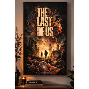 The Last of Us Ellie & Joel Post-Apocalyptic Gaming Poster | Wall Art Decor