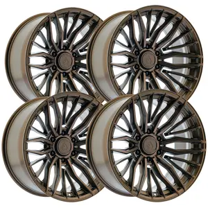 (Set of 4) Arena A122 Phantom 20x9 6x5.5" +0mm Bronze Wheels Rims 20" Inch