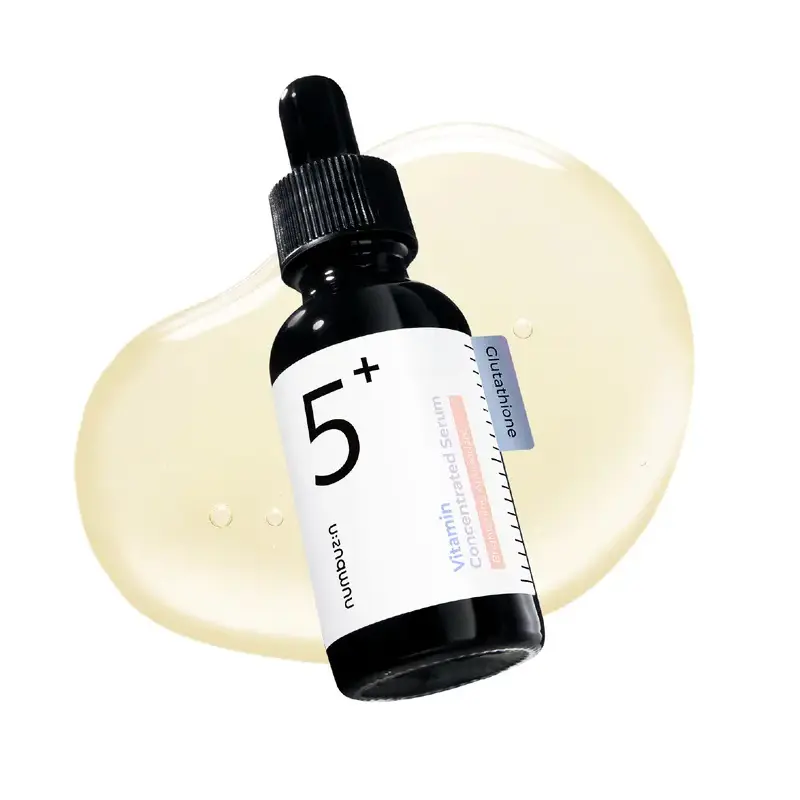 numbuzin No.5 Glutathione Vitamin Serum, Multi-Active Brightening Serum with Tranexamic Acid, Niacinamide & VC, Fade Hyperpigmentation