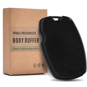 Silicone Body Scrubber - Zinc Infused-Highly Elastic Bristles Exfoliating Body Scrubber for Shower Body,Cellulite Reduction,Blood Circulation.