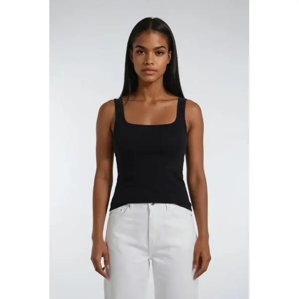 Forever 21 Tank Top for Women, Minimalist Cropped Cami Style in Breathable 100% Cotton Fabric, A Summer Layering Essential, Mini Crop, Cardigans