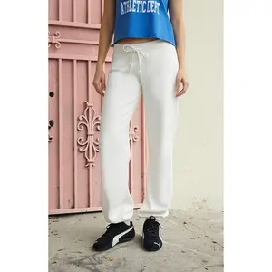 John Galt Women's White Hilary Yoga Sweatpants