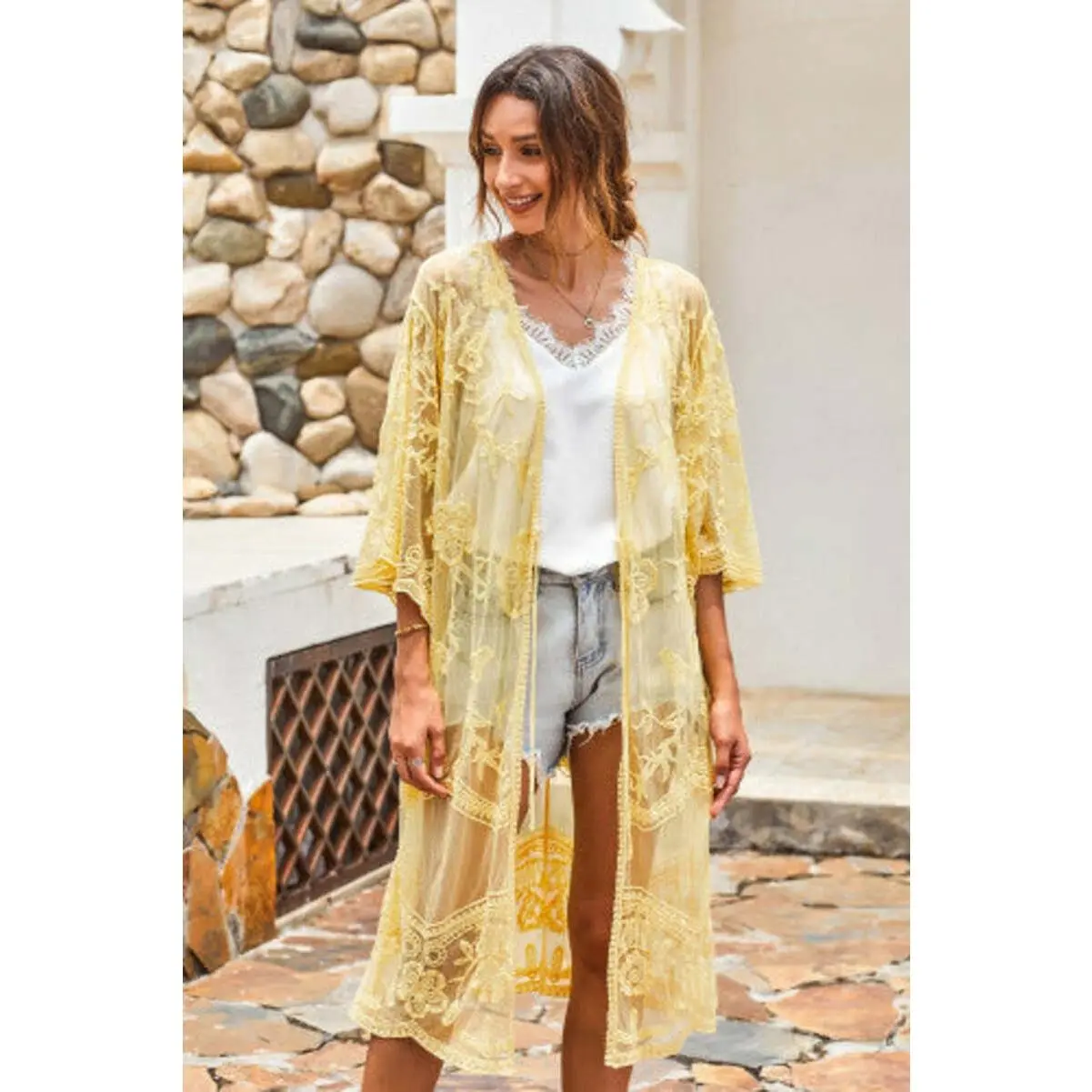 Lace kimono perfect for cover up or with jeans
