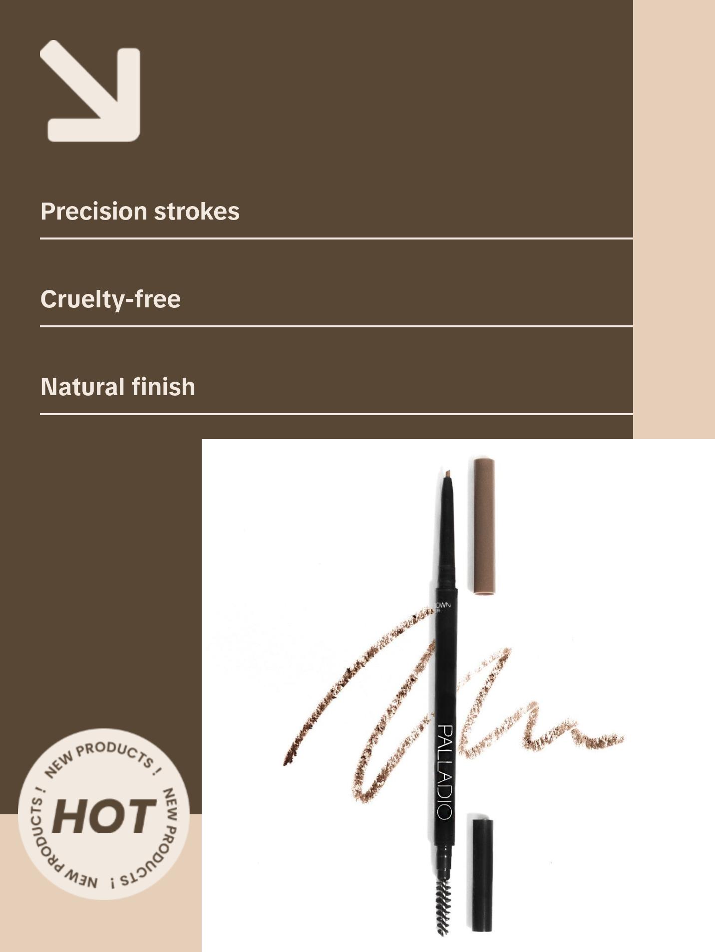 Palladio Brow Definer Micro Pencil - Makeup Tool for Flawless Application