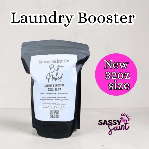 Made to order SASSY SAINT LAUNDRY DETERGENT BOOSTER 32 oz-3 Ingredient -Premium Quality-Please read description