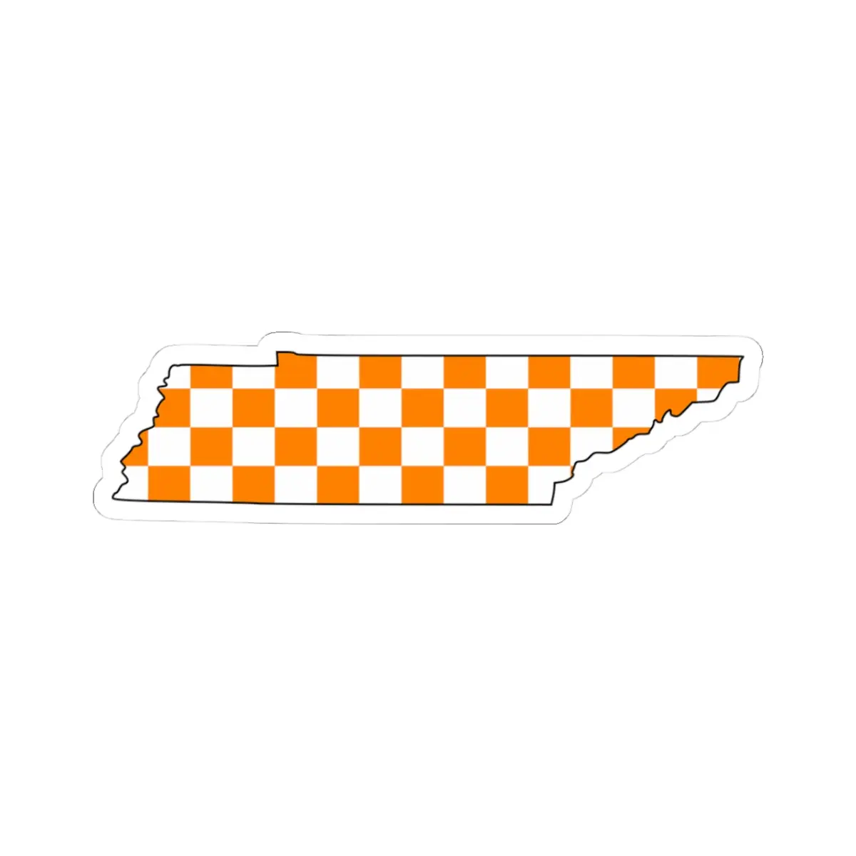 Tennessee, Volts, Tennessee checkerboard sticker, Laptop Decals, Water Bottle Stickers, Phone Stickers