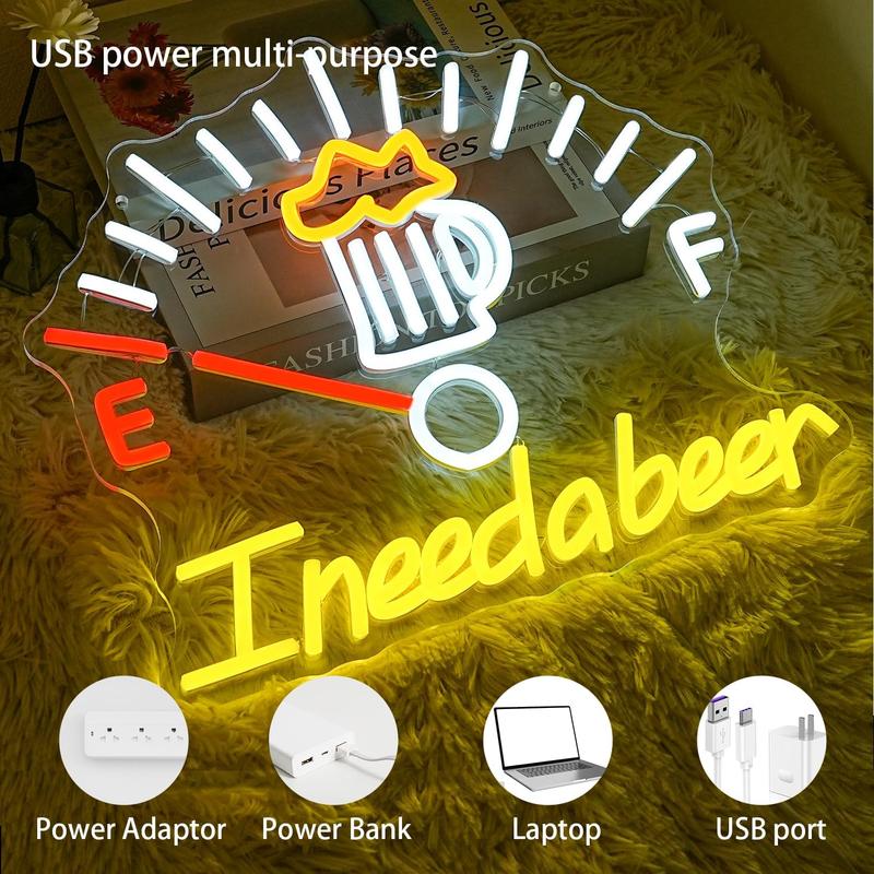 I Need A Beer Neon Sign for Wall Decor, Beer Led Lights for Bedroom Led Signs Suitable for Bar Pub Recreation Room Game Room Windows Garage Sign Neon Light Man Cave Sign I Need A Beer Neon Sign for Wall Decor, Beer Led Lights for Bedroom Led Signs Suitable for Bar Pub Recreation Room Game Room Windows Garage Sign Neon Light Man Cave Sign