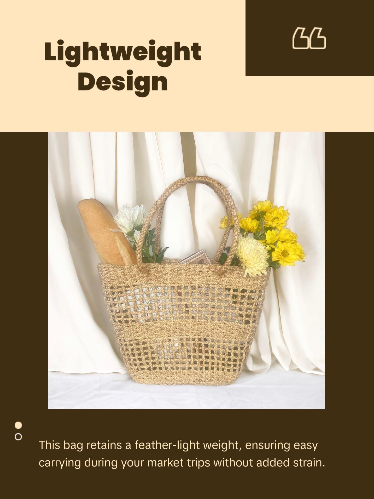 Handwoven French Market Bag