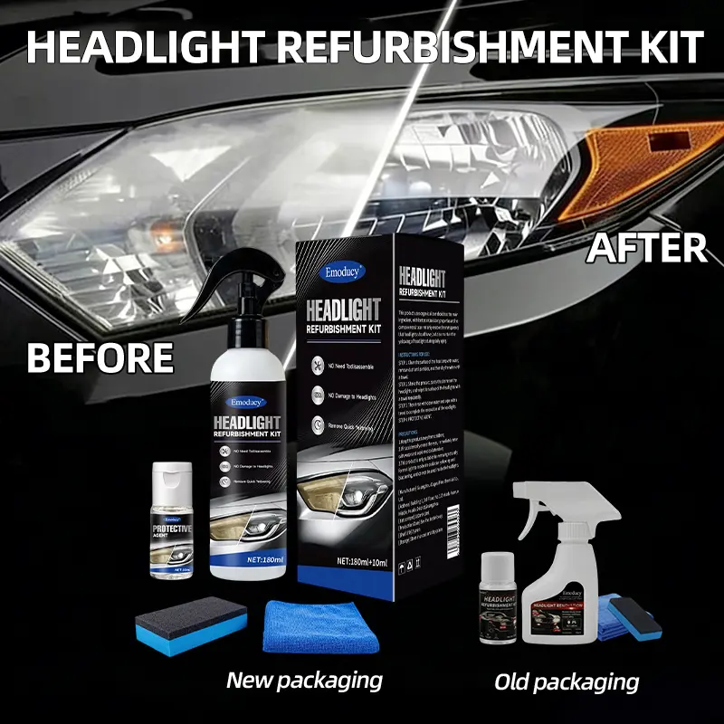 Automotive Headlamp Restoration Fluid Oxidized and Yellowed Automotive Headlamps Blurring Enhanced Crystallization Coating Refurbisher fathersdaygift