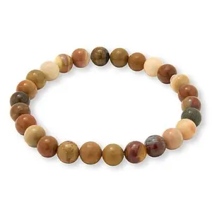 Mine Finds by Jay King African Rainbow Chalcedony Bead Stretch Bracelet