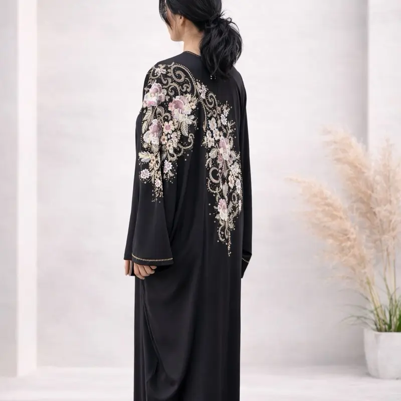 Butterfly Style Embroidery Design Dubai Abaya Maxi Formal Women's Clothing  - TikTok Shop