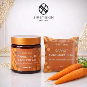 Carrot Pure Face Care Melanin Duo | Face Cream + Handmade Soap (set of 2)
