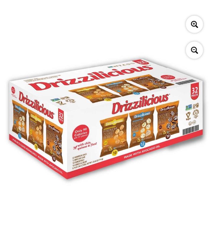 Mini Rice Cakes Variety Pack 0.74 oz 32 pk Made with Avocado Oil Only 90 Calories per 31 Pieces