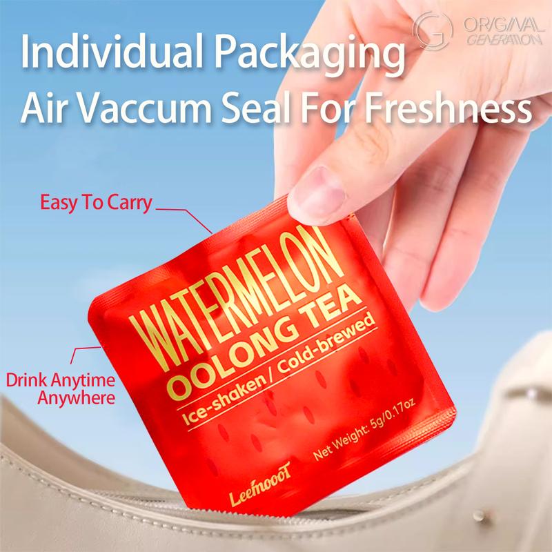 Sweet-tooths Don't Buy 2 Cartons Watermelon Oolong Tea Plus One Limited Gift You Choose 0 Sugar 0 Additives 0 Artificial Flavors Only Light Fruit Sweetness
