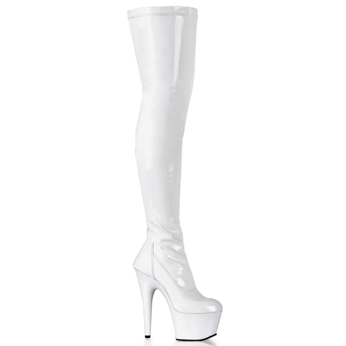 Pleaser Adore-3000 Women's Platform Stiletto Heel Ankle Boots - Zip-Closure Footwear for Evening Seduction, All-Season Shoes