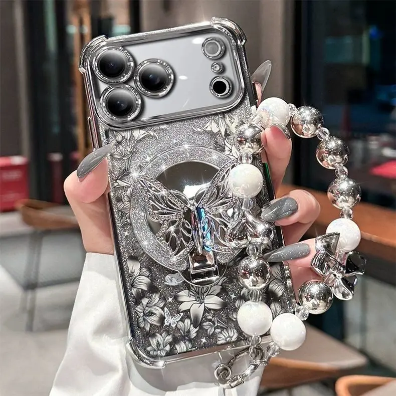 Anti-Fall - Electroplated Silver  + Mirror