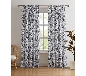 Brooklyn Loom Ava Floral 50x96 Window Curtain
