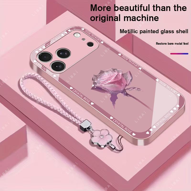 Brand new premium phone case,For iPhone 17/16/15/14/13/12/11 Pro Max Plus and Samsung models (S25, S24, S23, S22, S21, S20,A series) Free four-leaf clover lanyard,drop-proof and fingerprint-resistant,simple and elegant design,multiple colors available 995